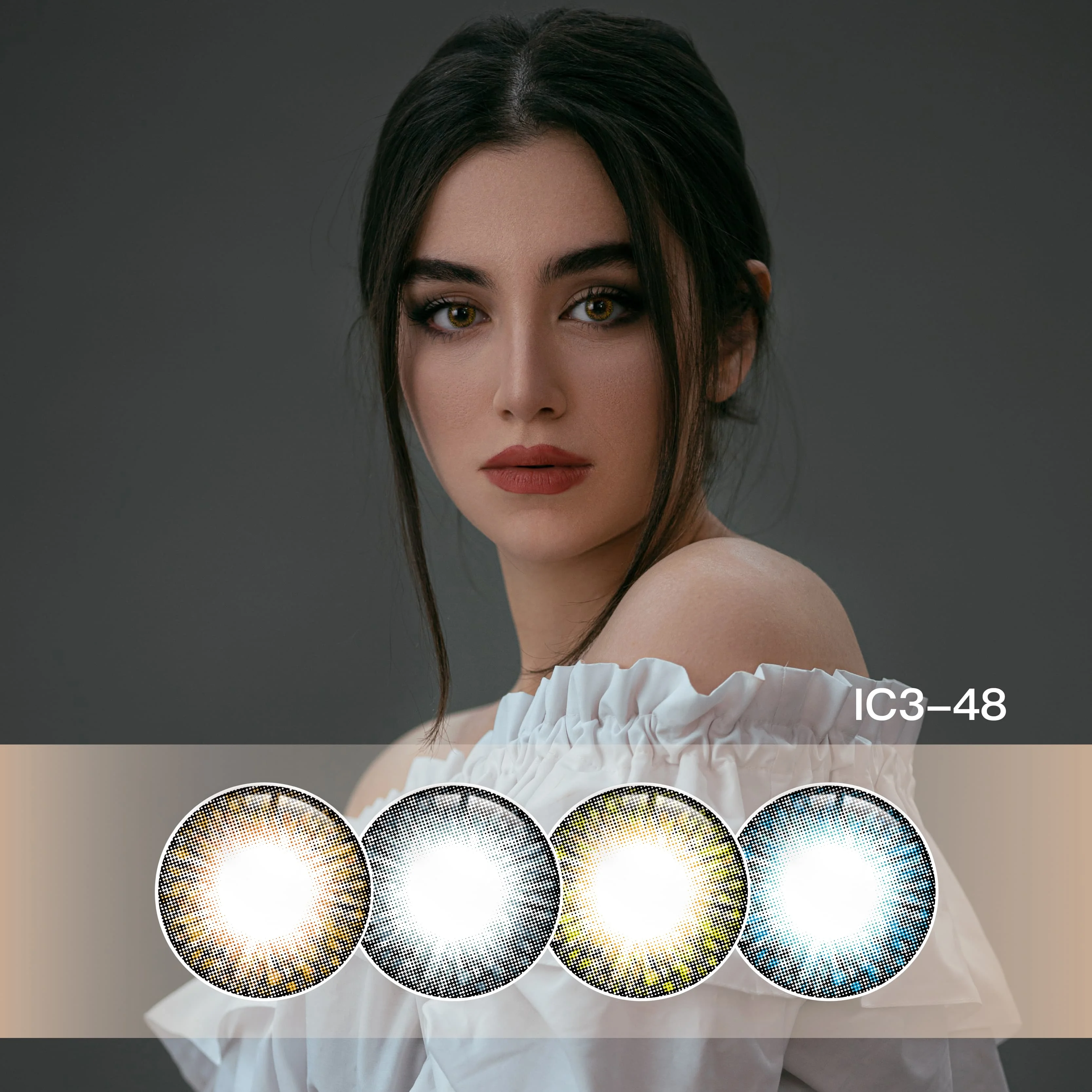 IC3-48 Miiemo Brown Color Lens Hot Selling Color Contact Lens Wholesale Price Monthly Contact New Arrival