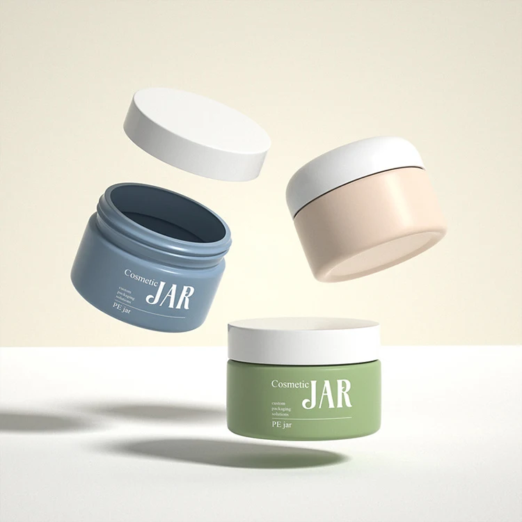 Custom 60ml 120ml 200ml 250ml 500ml 1000ml Empty Cylinder Packaging Hair Care Conditioner Cream Jar PE HDPE Matte Plastic Jar