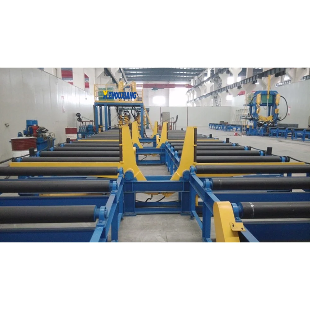 Assembly Welding Straightening Steel Structure Processing PEB Fabrication Machine H Beam Welding Line