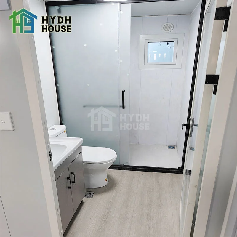 Hydh Custom Design steel structure prefabricated buildings Foldable expanding container house with bathroom
