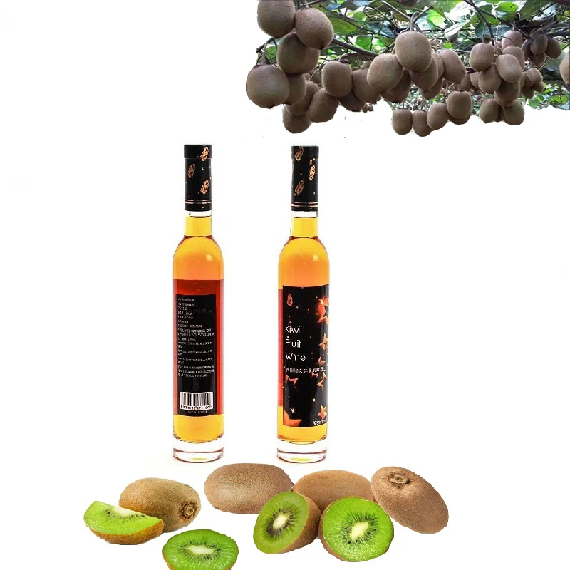 Delicious kiwi fruit wine press kiwi fruit wine a bottle of 375ml Kiwi wine health and nutrition drink