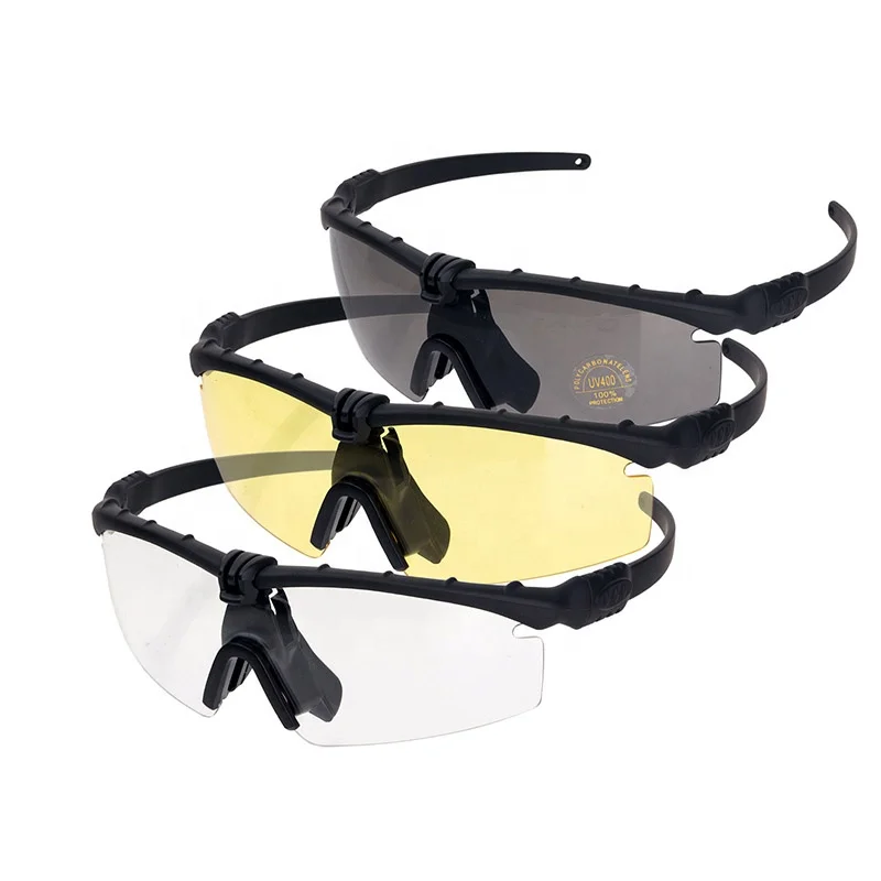 Outdoor Sports Eyewear Glasses Anti-skid Sunglasses Strap Adjustable 3 Lens Cycling