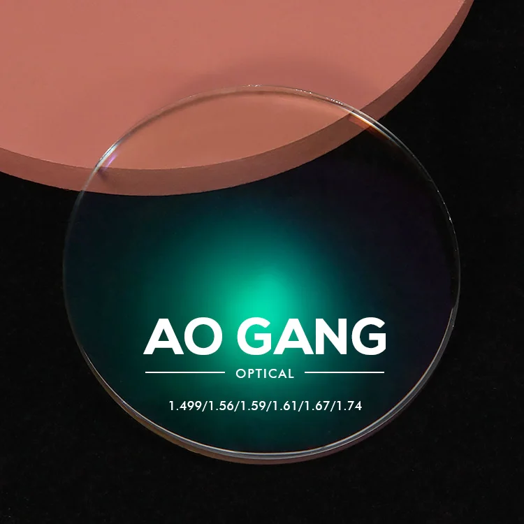 Wholesale optical lenses 1.56 single vision lenses AR coating plastic lens