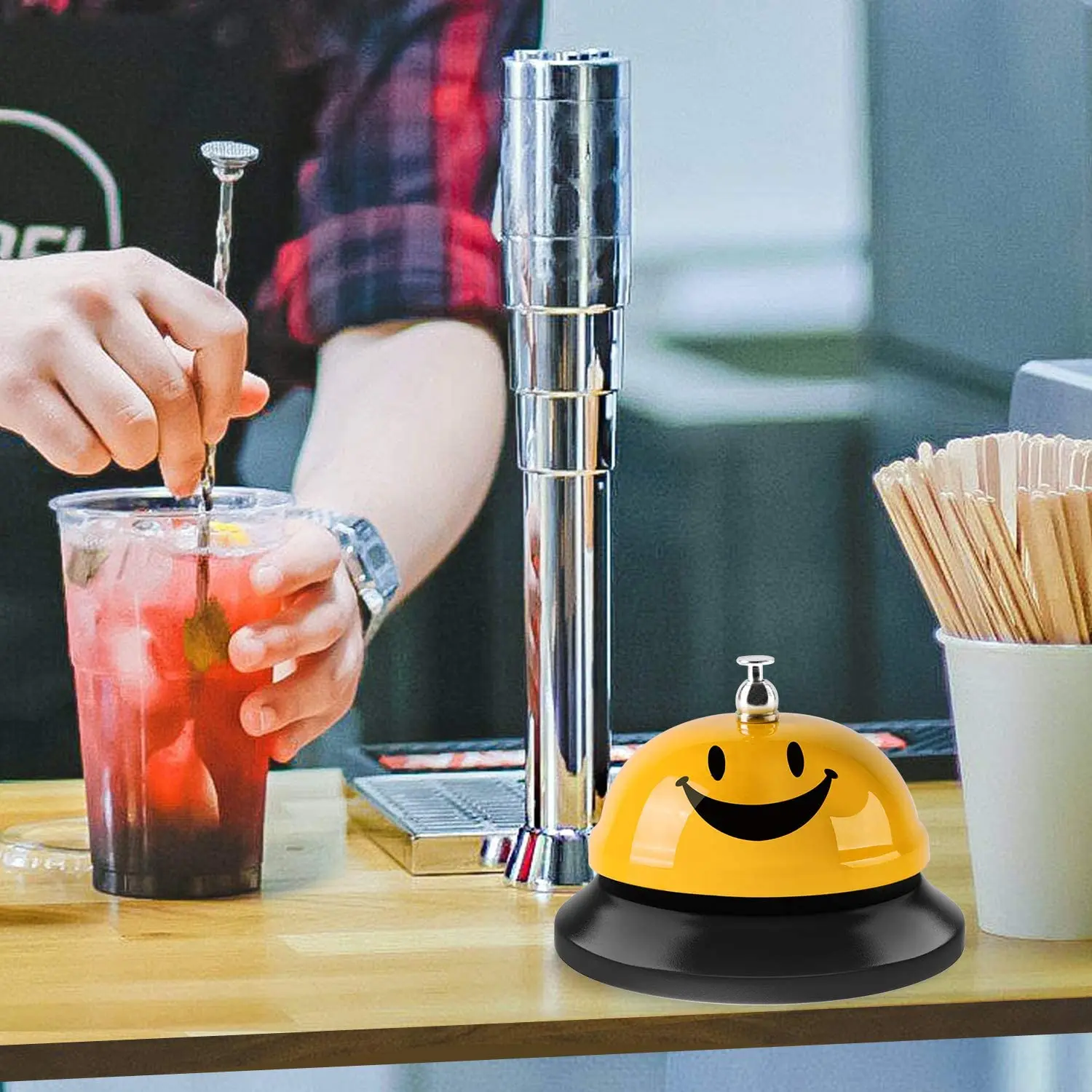 MaxGear 3.35 Inch Metal Call Bell Anti-Rust Construction Restaurant Table Desk Bell Service Call Bell For Office Hospital