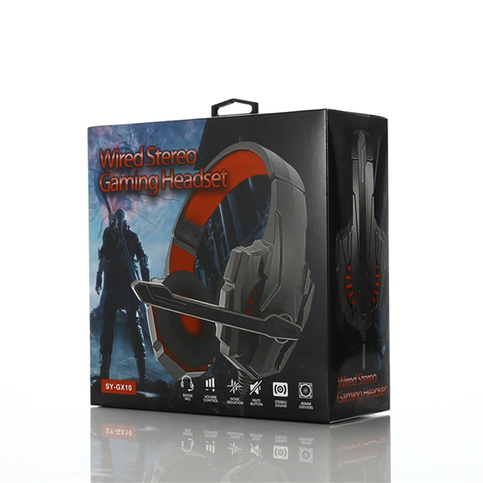 Wholesale Game headphones Gamer Headset PS4 Earphones PC With Mic Wired gaming Headphone