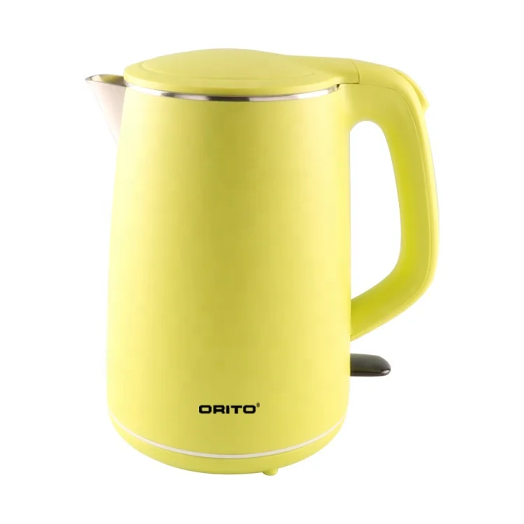 1.8L 1500W Home Kitchen/Hotel High-end Electric Kettle Water Jug with Double Wall & Full-Body Design 201 SS  Pot