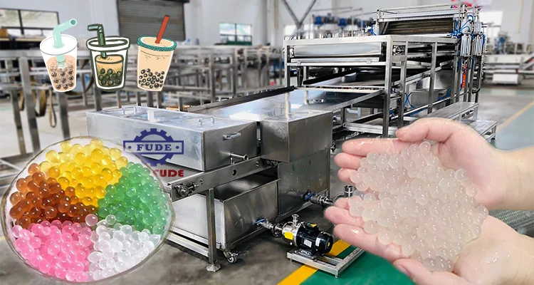 full automatic Taiwan popping boba depositing making machine for bubble tea pearls Simulation caviar production line