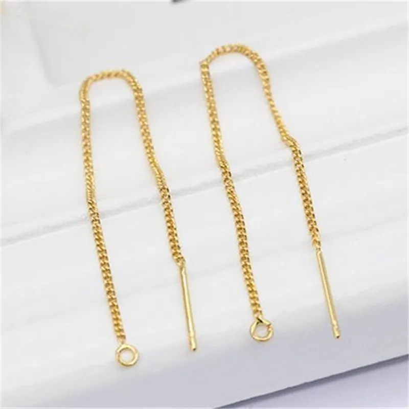 Earring Making 14 k Real Gold Plated Accessories Long Chain Diy