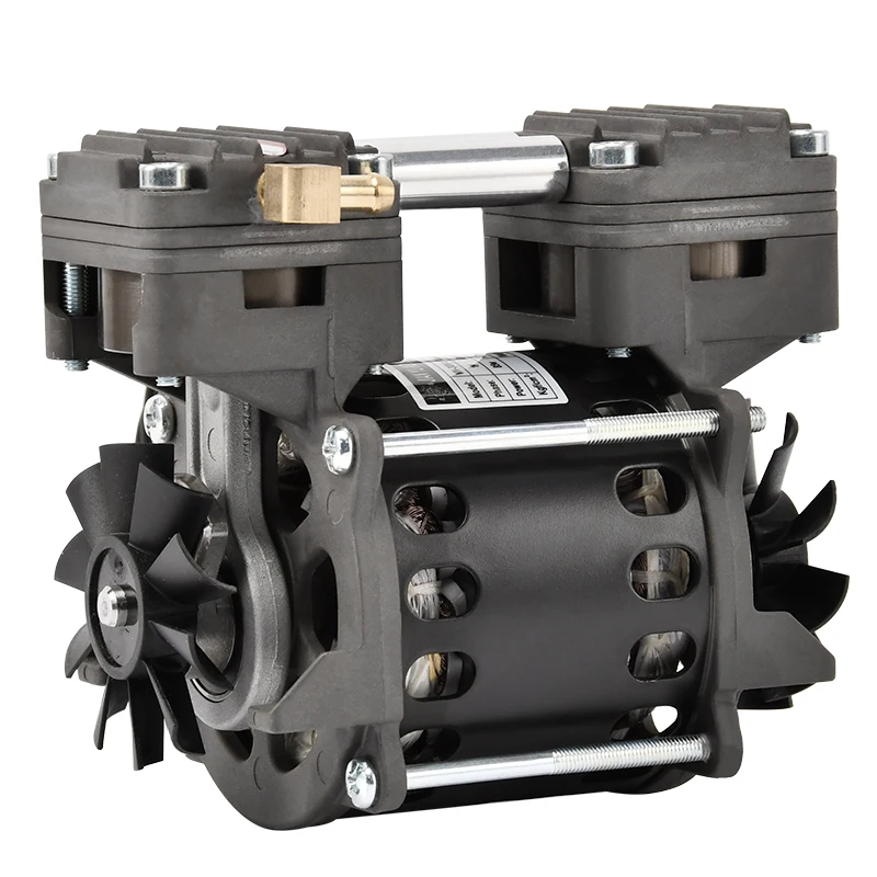 Mini negative pressure twin Piston oil free vacuum pump 85W Low noise and high flow For laboratory, medical beauty equipment