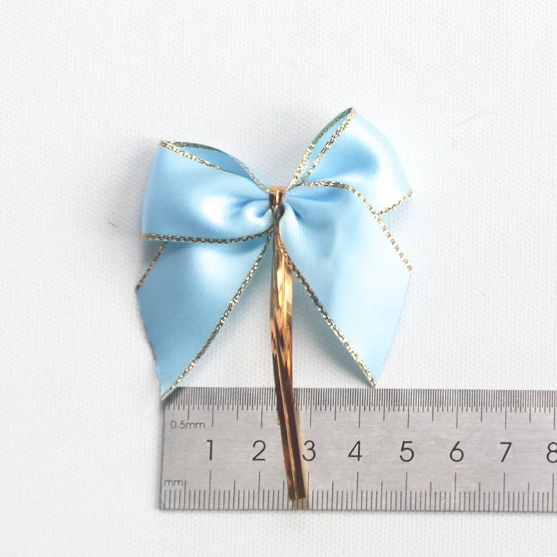 Wholesale Gilt Ribbon Hand knot Gift Hand wrapped knot ribbon gold ribbon bow for gift box decorated