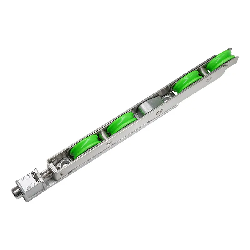 Stainless Steel 4 Wheel Heavy Duty Hollow Glass Sliding Door Roller Accessories For Restaurant and Balcony