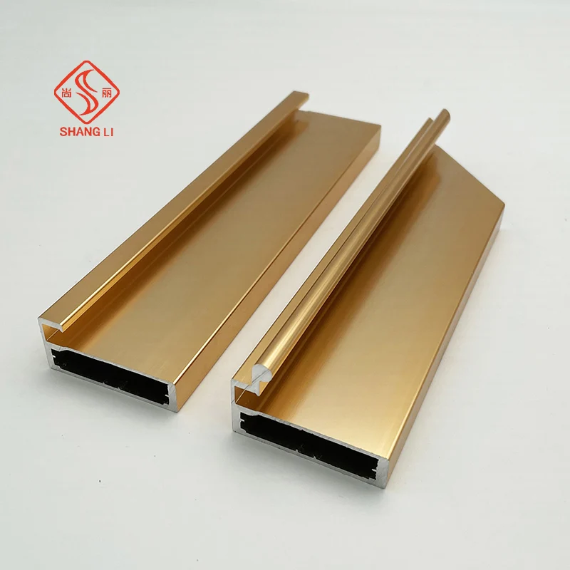 Customized Powder Polishing Color Anodizing Furniture Kitchen Cabinet Aluminium Profile Frame