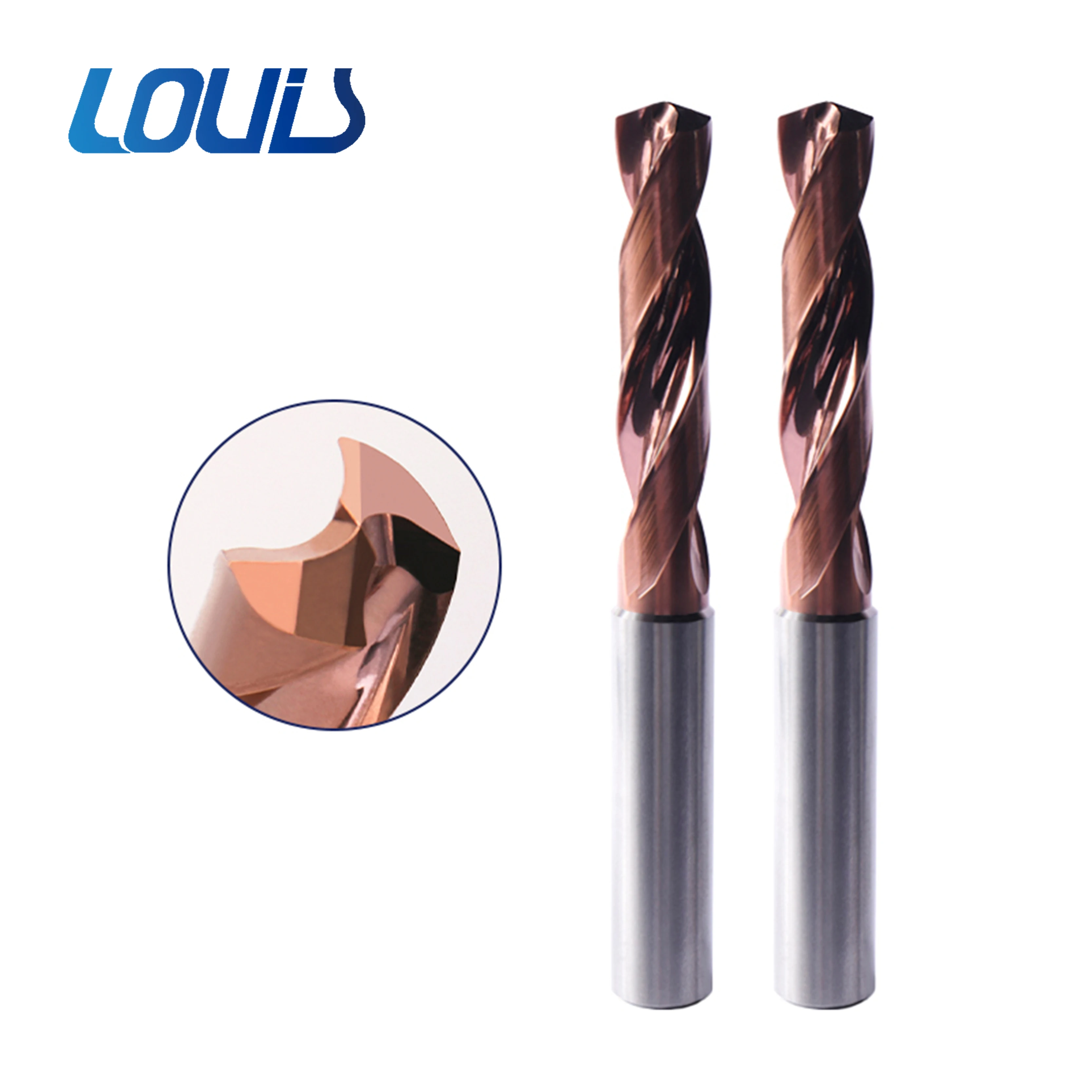 Extended deep hole drilling 100 super hard coated drilling steel stainless steel 60-degree tungsten steel bit carbide bit