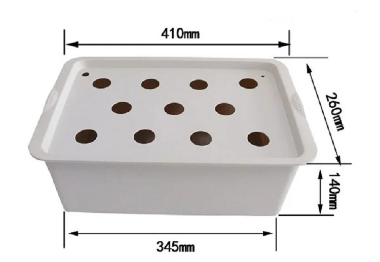  Small Hydroponic Systems Box 6/11/24 Holes Vegetable Soilless Cultivation Indoor Plant Seedling Growing