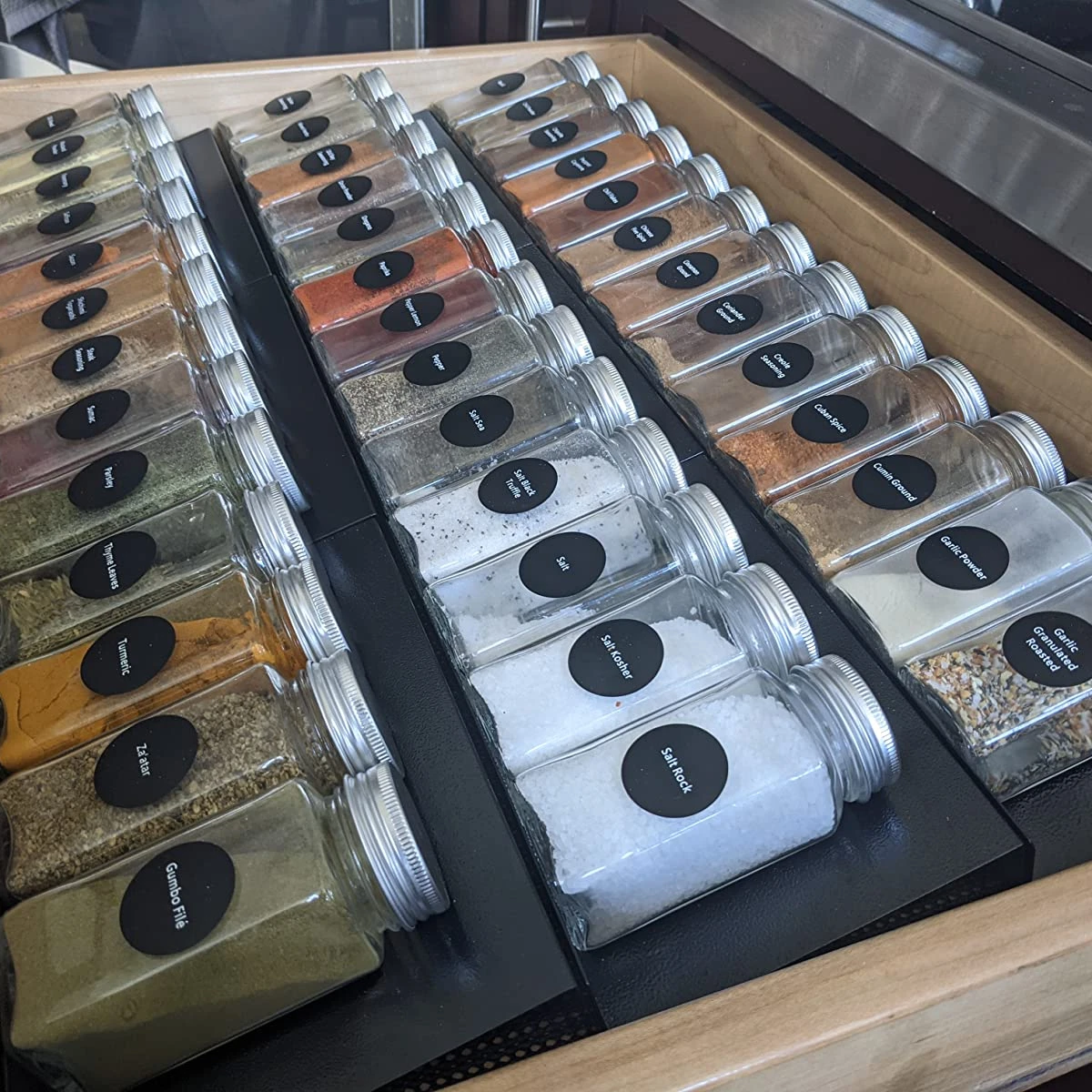 Kitchen Cabinet Pantry Organizer And Storage Aluminum Spice Rack Shelf  for Kitchen