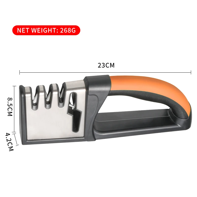 Best New Sharpener Professional Kit Manual 4 slots Knife Sharpener Kitchen Sharpener