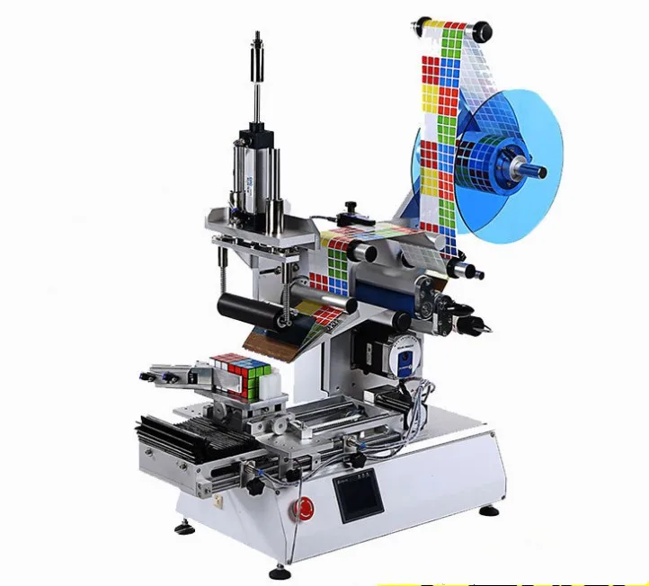  Semi Automatic Multifunctional Labeling Machine For Flat/ Round Bottles Label Sticker for Plastic Tin Cans Jars