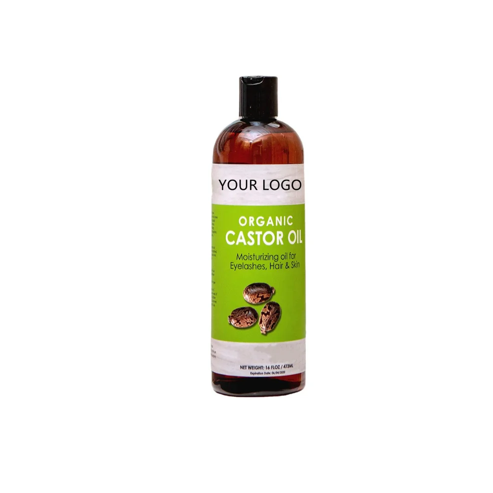 Private Label Factory Supply Cold Pressed Carrier Oil 100% Pure Natural Organic Jamaican Black Castor Seed Oil For Hair