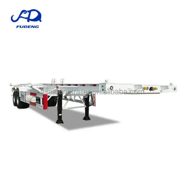 factory price new 20ft 25ft 45ft  skeleton container trailer chassis semi trailer