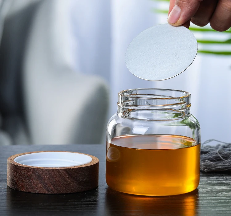 Small Airtight Heat Resistant Spice Mason Glass Jar Food High Borosilicate Glass Jar Honey 4 oz Glass Jar