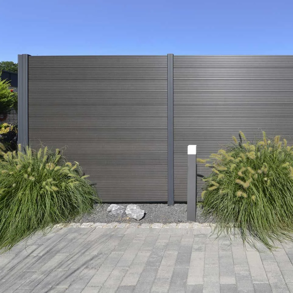 WPC fence sets/ Privacy terrace patio easy installation UV resistant waterproof eco-friendly WPC fencing