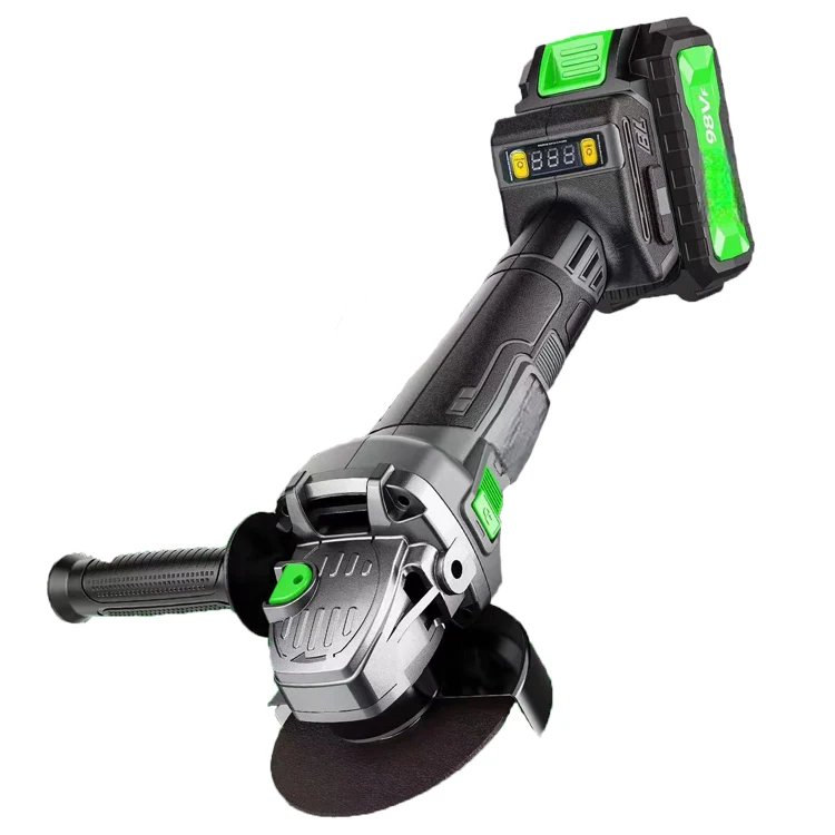 Hot Selling Industrial Grade High Speed Portable 98 V Li-ion Battery Rechargeable Cordless Angle Grinder Lithium Power Tools