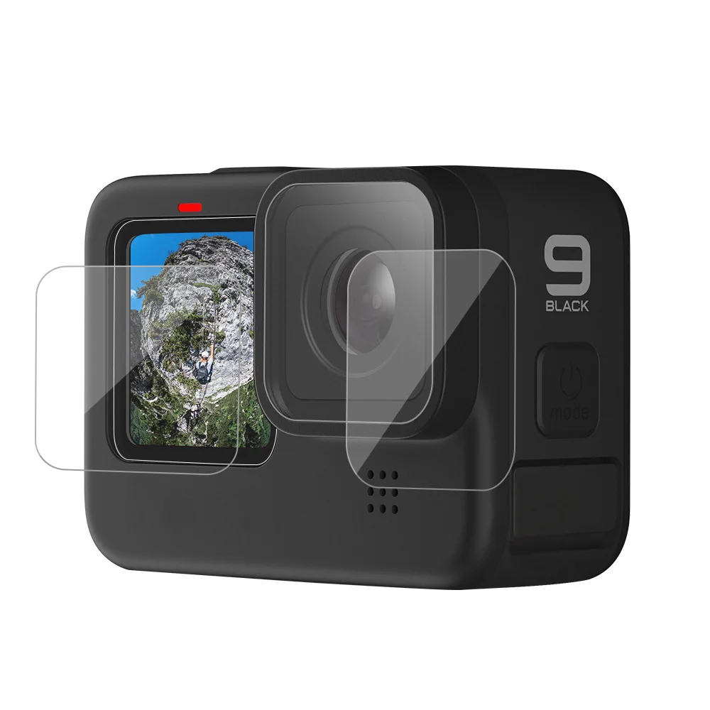 Tempered Glass Screen Protector Cover Case for GoPro Hero 9 Black Lens Protection Protective Film Gopro9 Go pro Accessories