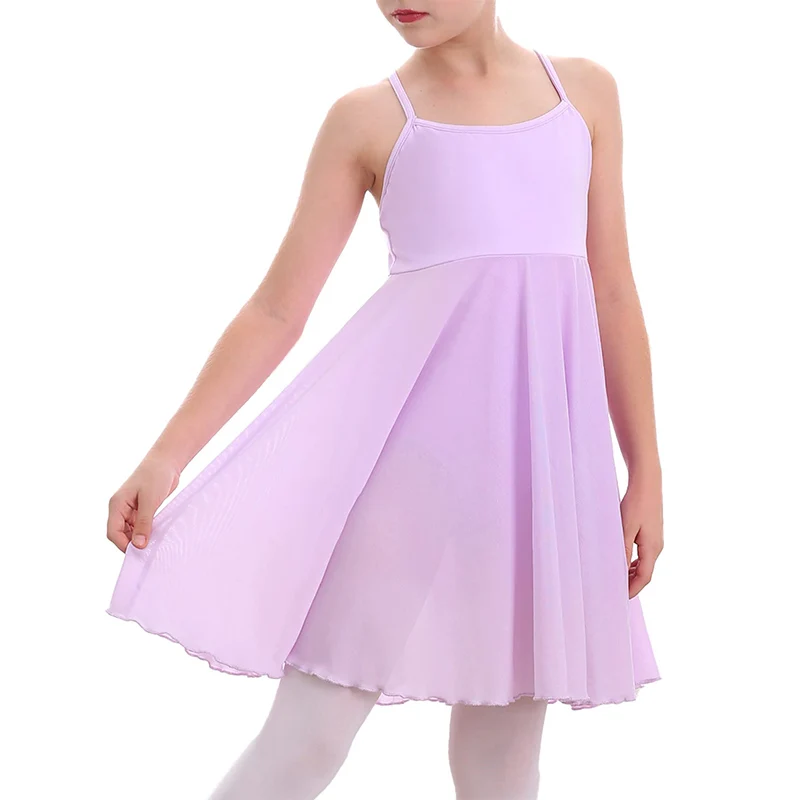 OEM Custom Girls Clothes Ballerina Costumes Leotard Gymnastics Classic Camisole Ballet Dance Dress For Kids
