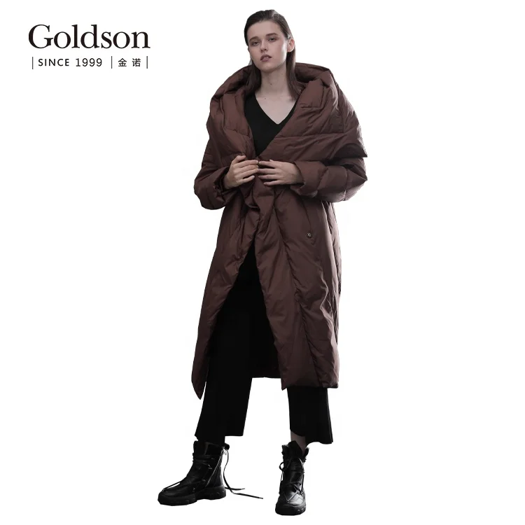 Korea ladies winter oversize fashion single breasted down jacket for women