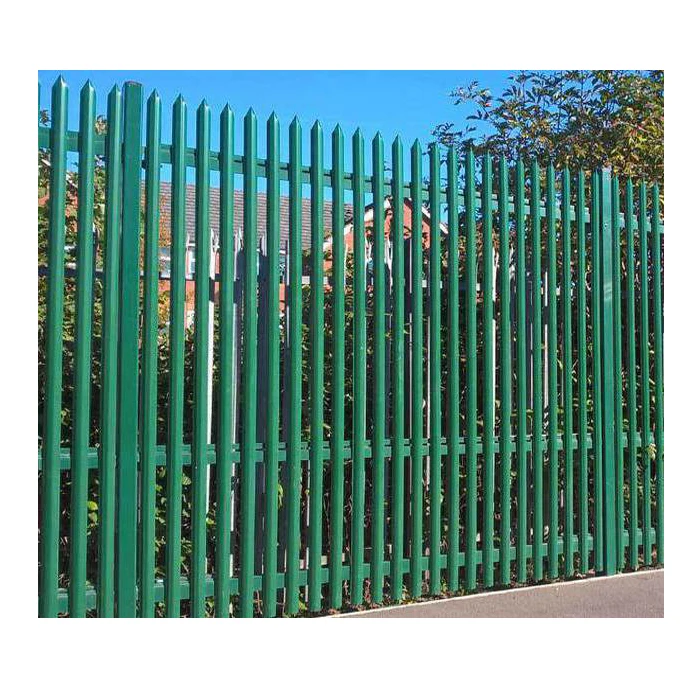 Factory price stainless steel hot dipped galvanized palisade fence black aluminium palisade fencing