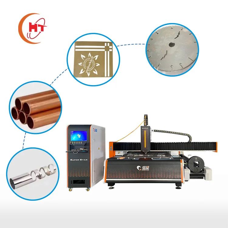 2024 New Fiber Laser Plate Tube Integrated Metal Cutting Machine with Water Cooling System