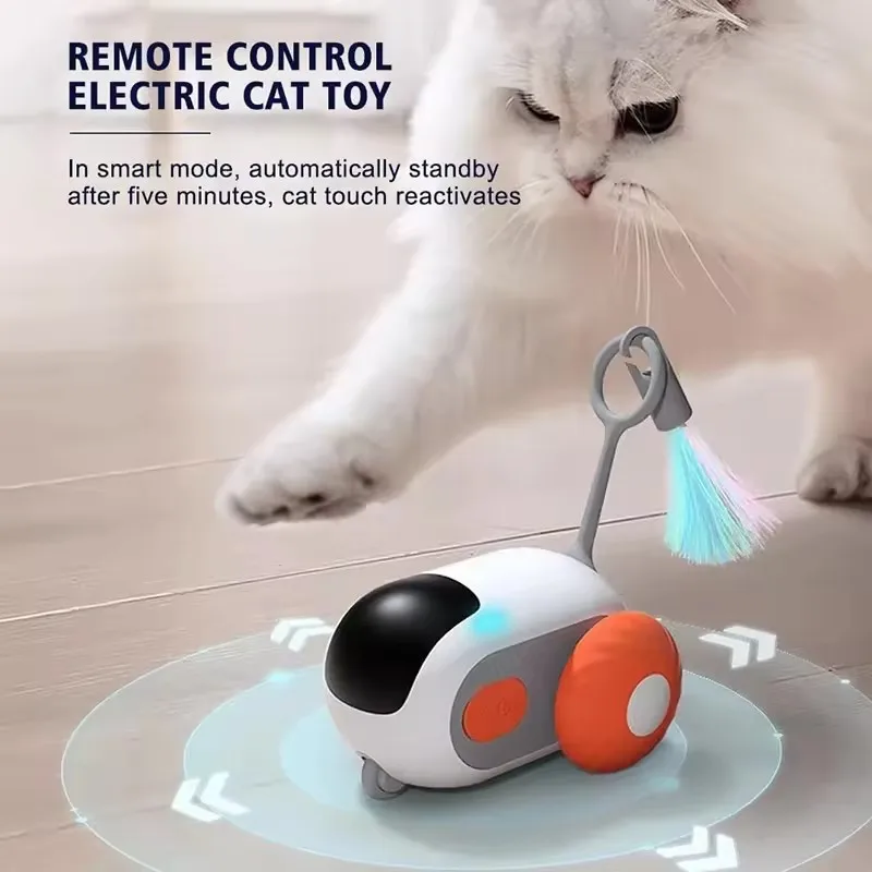 Smart Sensing Cat Toys Interactive Electronic Pet Toys USB Charging Cats Accessories For Pet Play Toy Cat With Remote Control