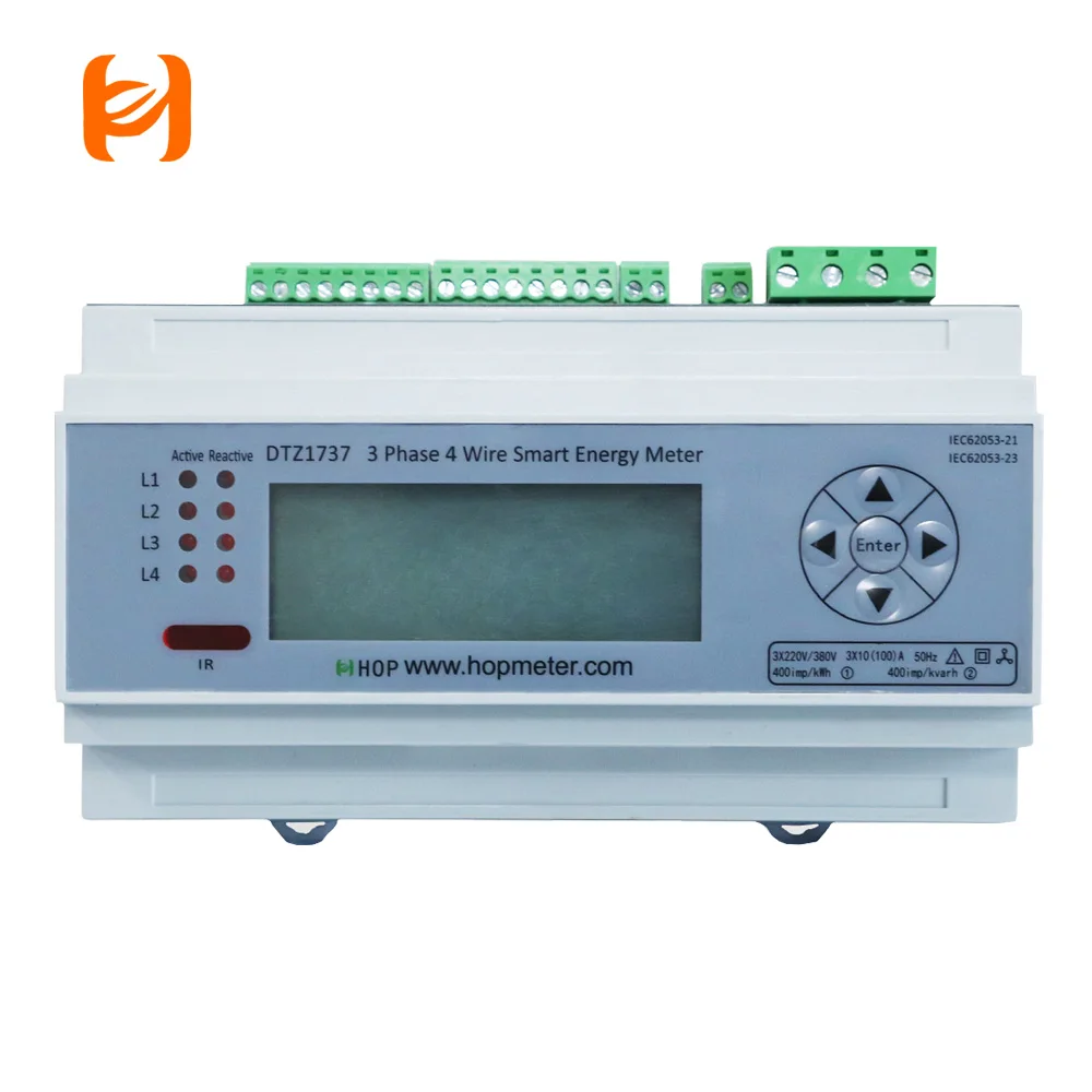 China Factory Smart 3 Phase Energy Meter Modbus TCP