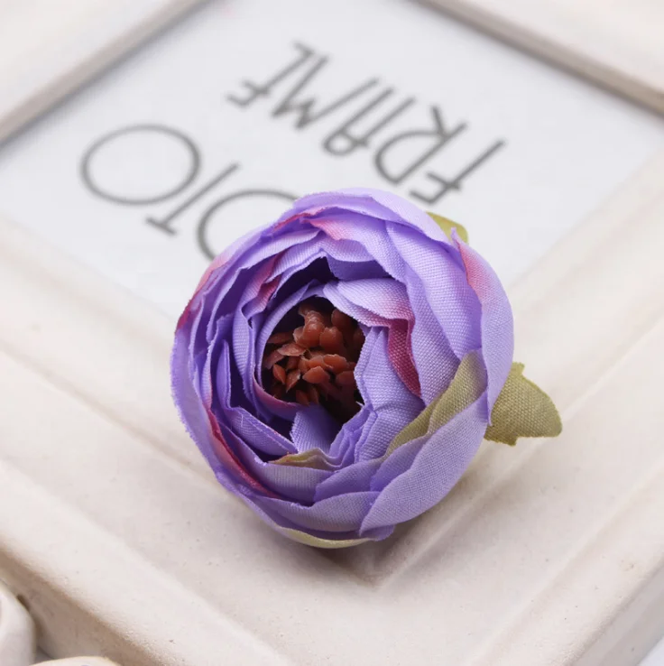 Decorative Artificial Flower Wall Silk Peony Flower Heads For Home Wedding Decoration