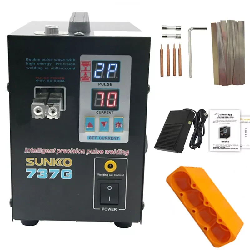 Hot Seller Sunkko 737g 1.5kw Intelligent Precision Pulse Welding 18650 Battery Spot Welder