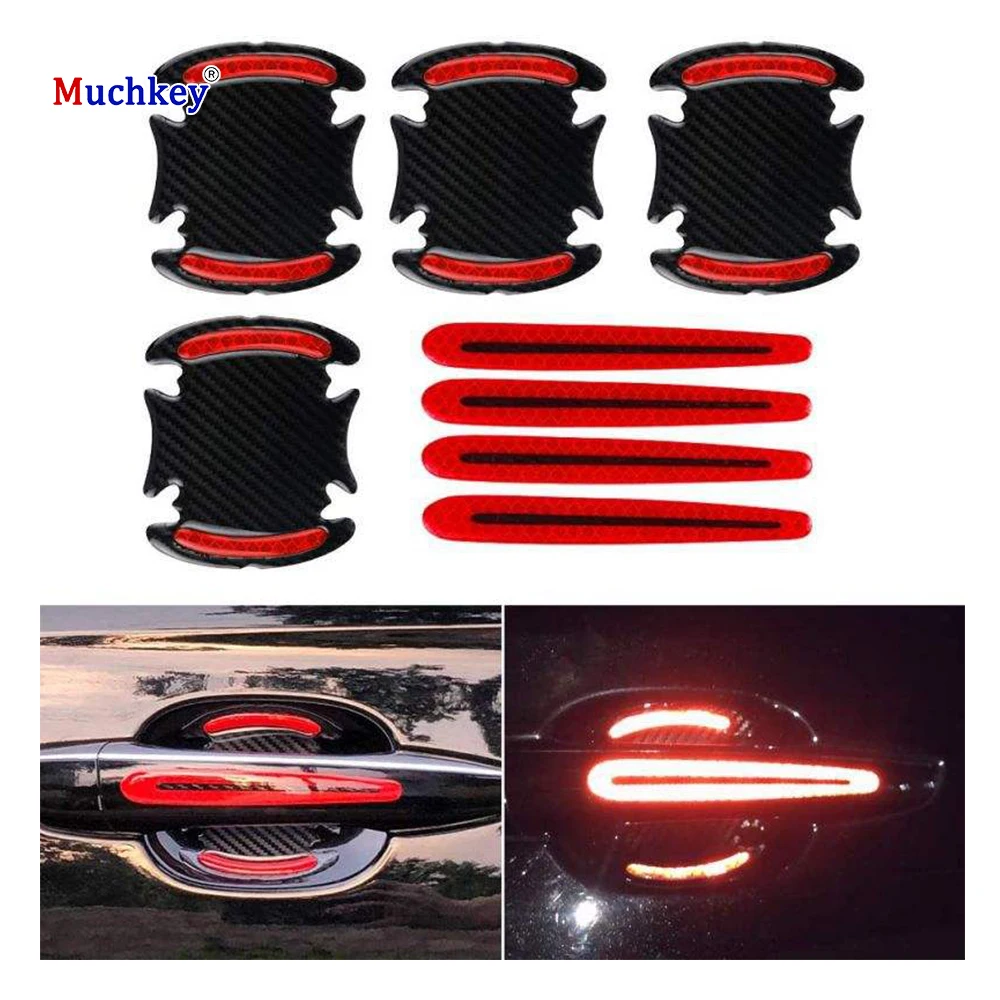 Muchkey Factory Price Universal Reflective Car Door Bowl Anti Scratch Protective Cover Trim Sticker Car Sticker For All Cars