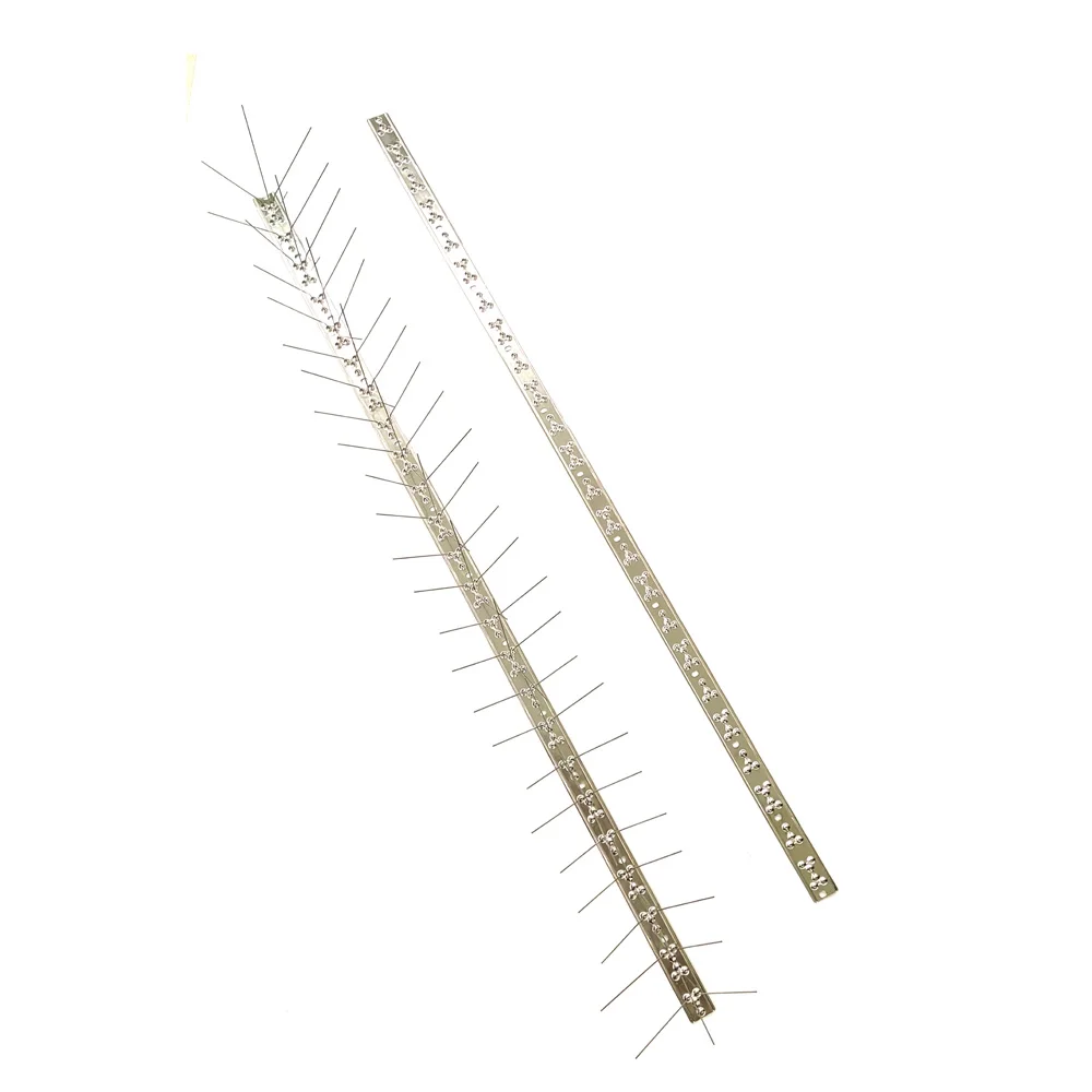 100cm Metal Bird spikes with stainless steel base Metal anti bird pigeon spikes