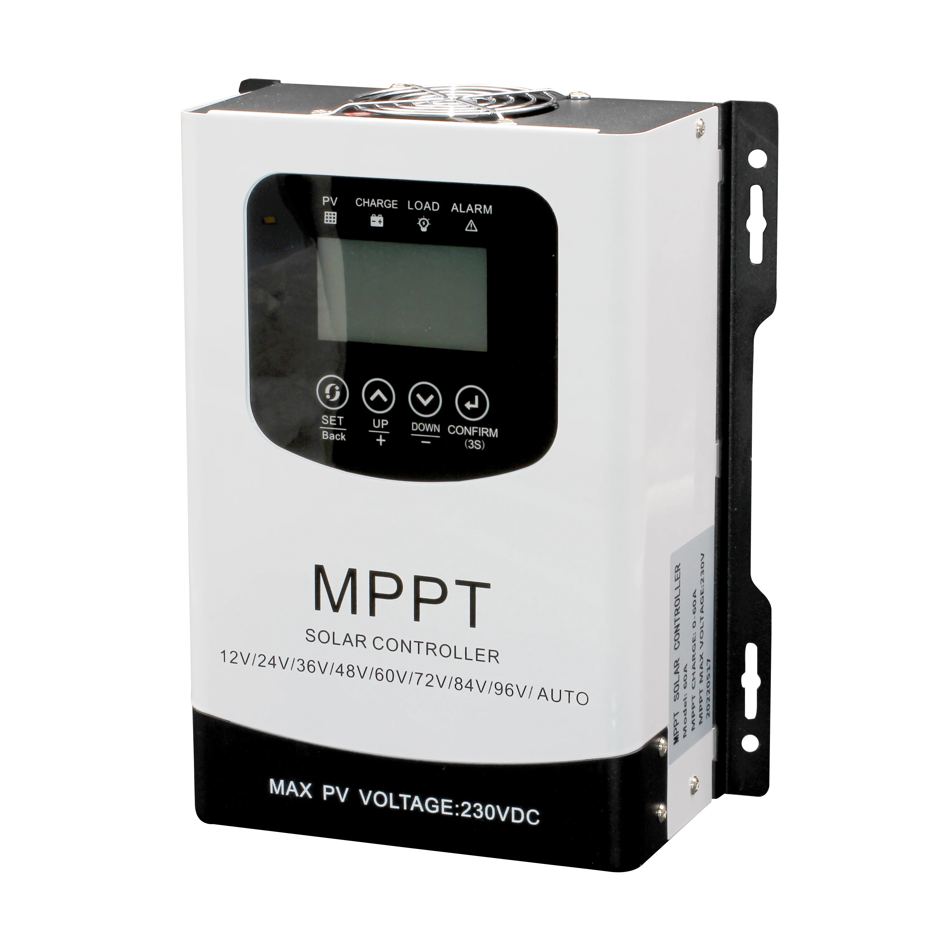 MPPT 60A Smart Solar Panel Controller Regulator 12V/24V/36V/48V/96V Auto Recognition MPPT Solar Charge Controllers
