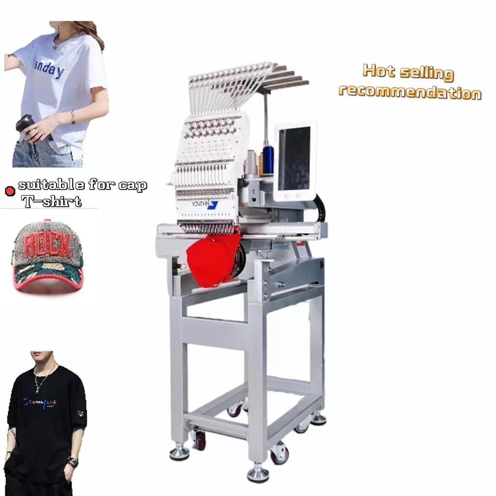 Customized Yonthin Hot Sell Single Head Cap Computer Control Embroidery Machine Computerized For Home Use Automatic