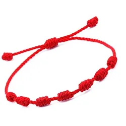Judica Turkish Blue Eye Bracelets Jewelry Adjustable Black and Red Knot String Evil Eye Bracelet