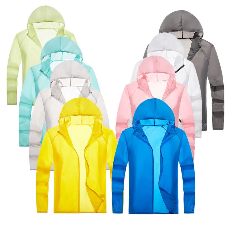 New Outdoor Skin Protection Sunscreen Ultra Thin Breathable Anti Ultraviolet Sunscreen Clothes Windbreaker Rash Guard