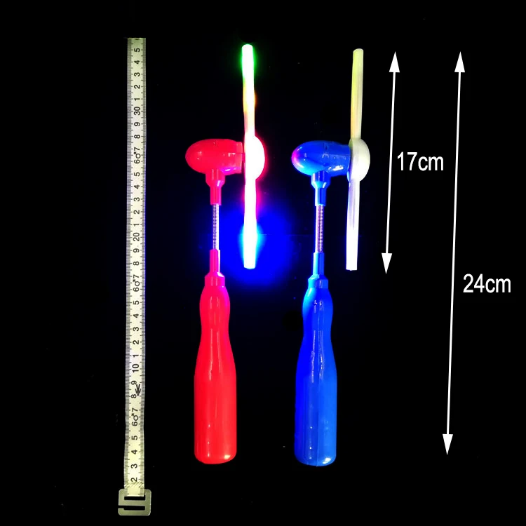 amazon Hot Sale Kids Favor Flashing Toys Led Light up Windmill Glowing Spinner Toys for Kids Party Novelties