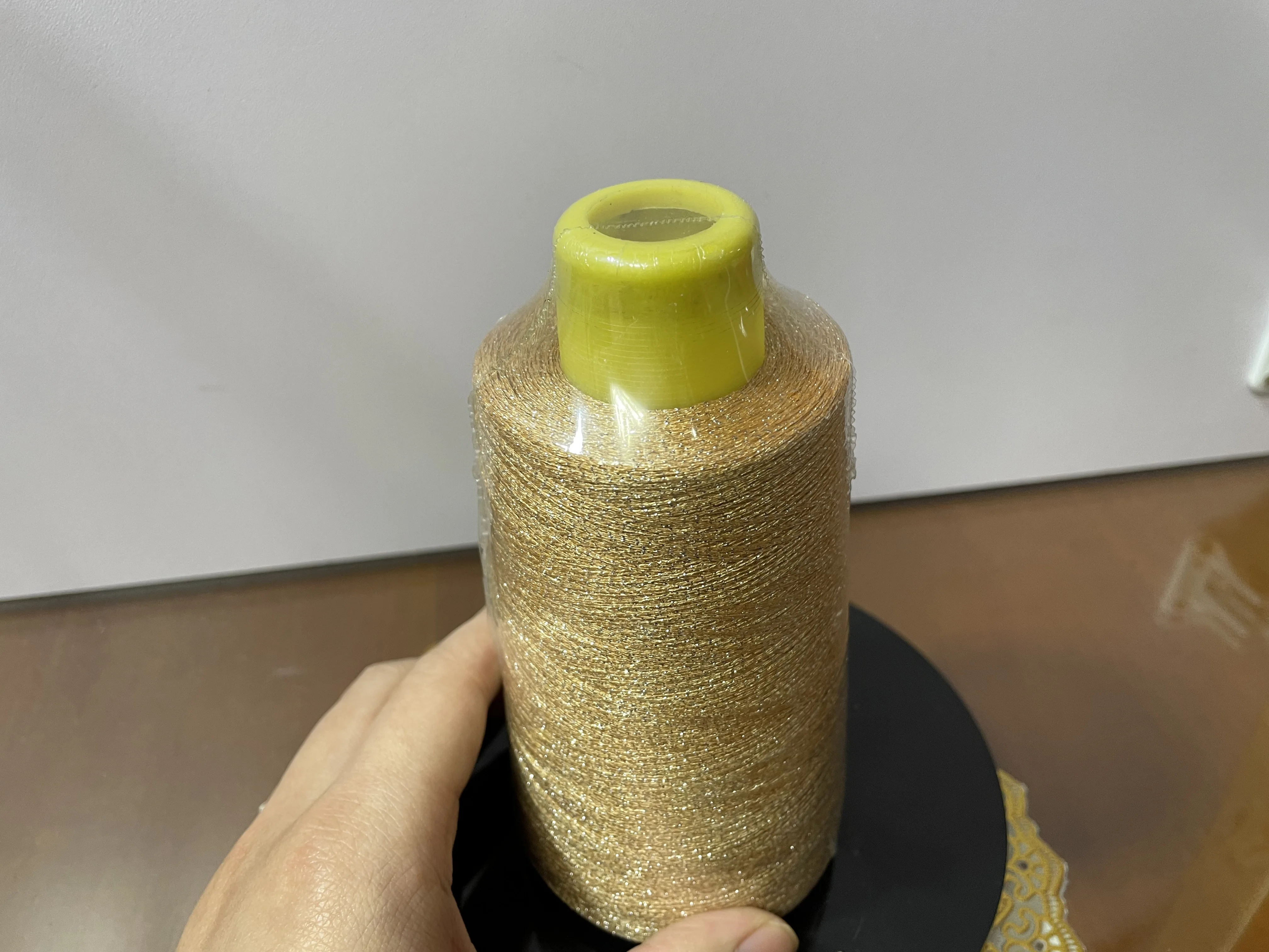 China M MX MH MS type metal gold elastic metallic thread yarn for embroidery