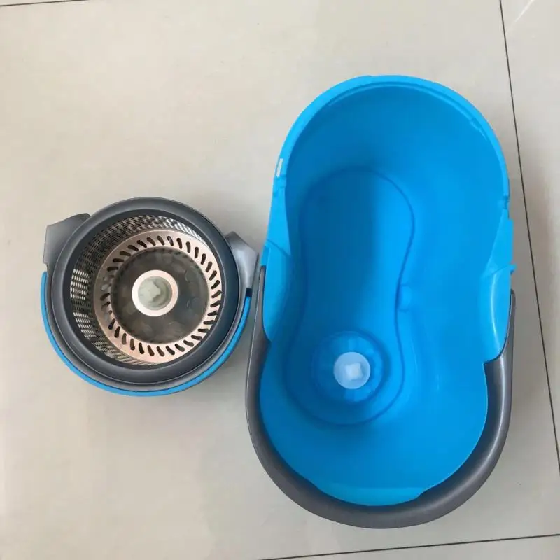 Hot Sale Rotating Mop Spin Flat Mop Floor Wipers With Washing Bucket