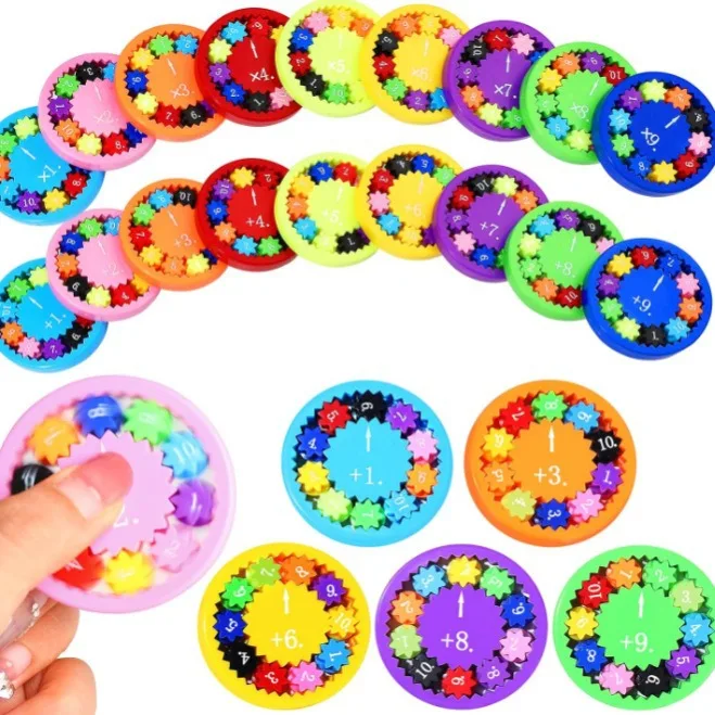 Math fidget spinner educational toy