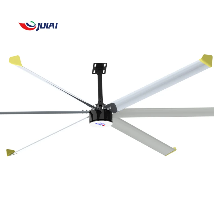 JULAI RTS 3m/12ft HVLS AC motor is hot selling the latest industrial ceiling fan, factory ceiling fan ventilation cooling