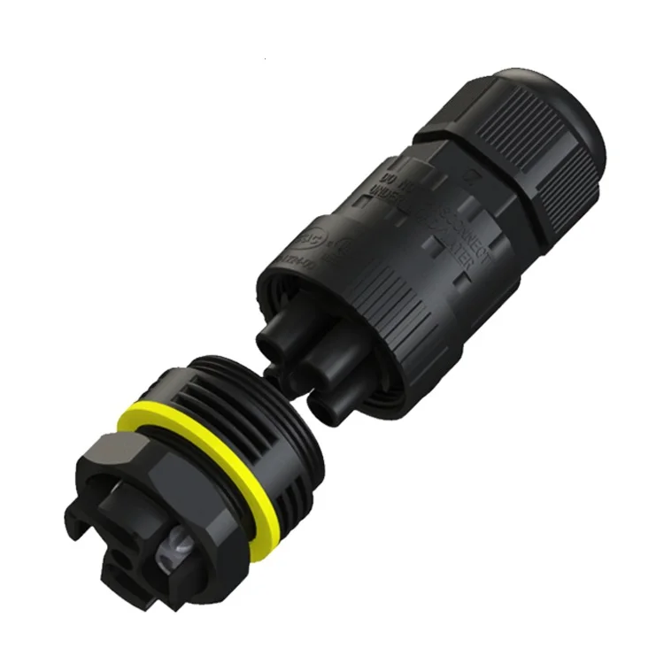 4 Pin Female IP68 waterproof 4 cores with Sealing connection of PA66 connectors