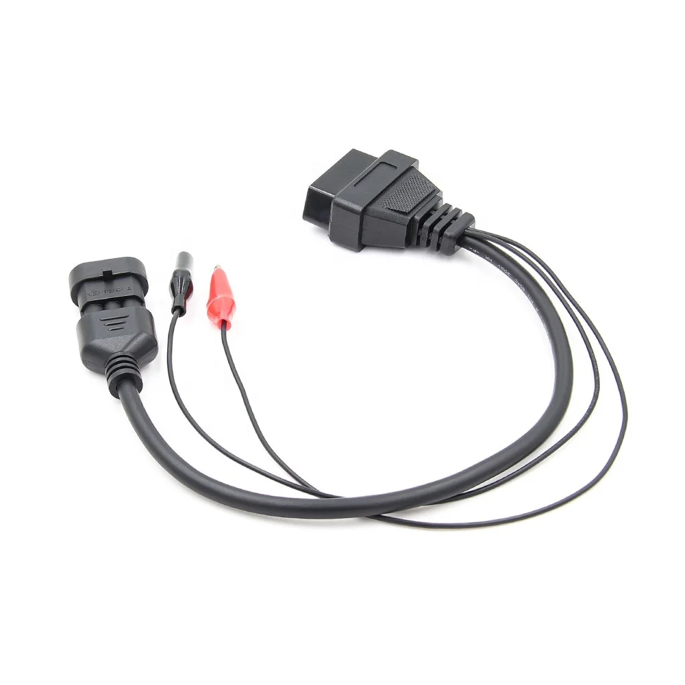Hot sale obd1 to OBDII 3pin old car connective cable for Fiat For Alfa For Lancia to 16 pin connector diagnosis