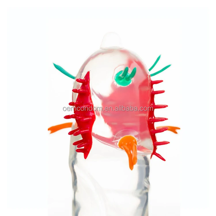 Adult Sex Products Extra Sensitive Penis Sleeve Female Alien Spike Thorn Female Stimulate Orgasm Hammered Spike Condom