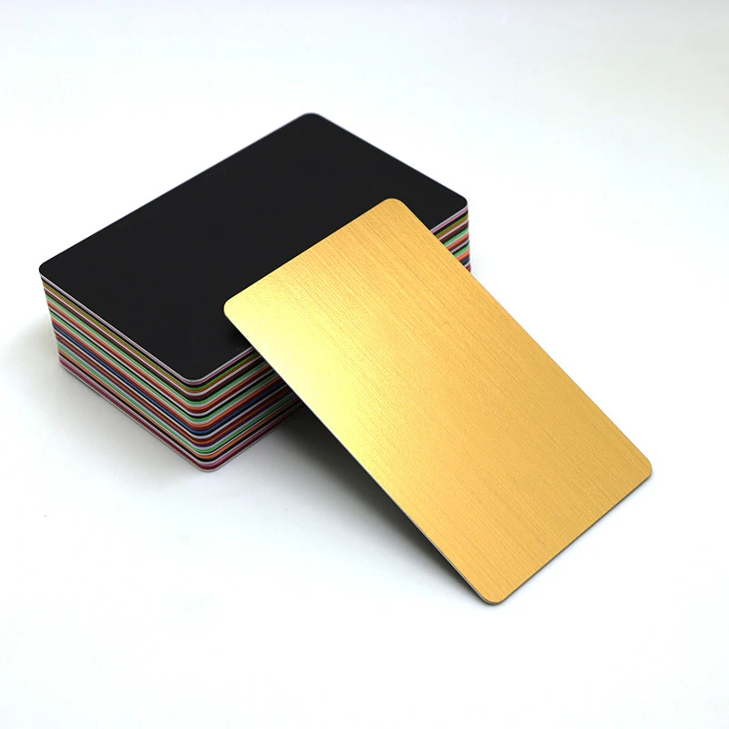 Wholesale Contactless RFID Chip Hollow Metal Card Customized Stainless Steel Metal Smart Business Card RFID NFC Metal Card